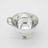 Sterling Silver Wide Scroll Handle Christening Mug 1921 Birmingham Antique