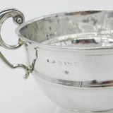 Sterling Silver Wide Scroll Handle Christening Mug 1921 Birmingham Antique