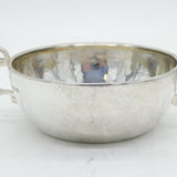 Arts & Crafts Planished Sterling Silver Quaich Cup Antique 1938 Birmingham