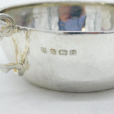Arts & Crafts Planished Sterling Silver Quaich Cup Antique 1938 Birmingham