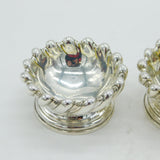 George IV Pair of Sterling Silver Order of Bath Salt Cellars Antique 1828 London