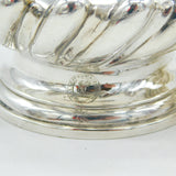 George IV Pair of Sterling Silver Order of Bath Salt Cellars Antique 1828 London