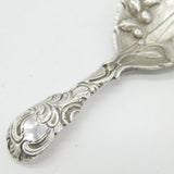 Sterling Silver Floral Pattern Tea Caddy Spoon Vintage 1982 Sheffield