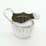 Irish George III Sterling Silver Floral Fluted Cream Jug Antique 1801 Dublin