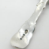 Sterling Silver Floral Pattern Tea Caddy Spoon Vintage 1982 Sheffield