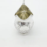 Georgian Sterling Silver Floral Pattern Cream Jug 1790 London John Muns Antique