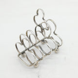 Edwardian Sterling Silver Novelty Clubs Suit Toast Rack Antique Sheffield