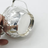 Georgian Sterling Silver Floral Pattern Cream Jug 1790 London John Muns Antique