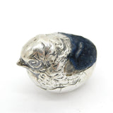 Sampson Mordan Sterling Silver Novelty Chick Pin Cushion Antique 1913 Chester