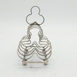 Edwardian Sterling Silver Novelty Clubs Suit Toast Rack Antique Sheffield
