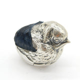 Sampson Mordan Sterling Silver Novelty Chick Pin Cushion Antique 1913 Chester