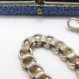 Victorian Sterling Silver Floral Collar Watch Chain with Fobs Antique c1860