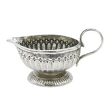 George II Sterling Silver Shilling Coin Set Cream Jug Antique c1750 London