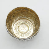 Victorian Sterling Silver William & Mary Coin Set Bowl Antique 1891 London