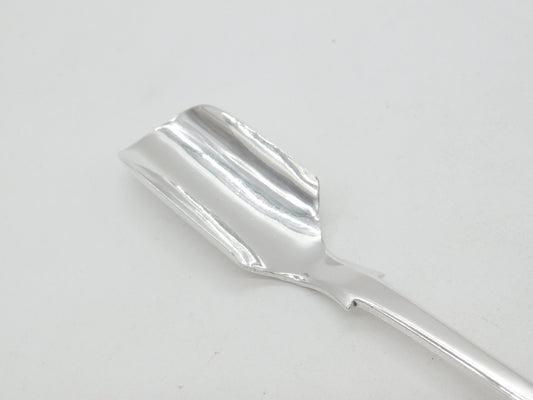 Victorian Sterling Silver Fiddle Pattern Stilton Scoop Spoon 1873 Sheffield