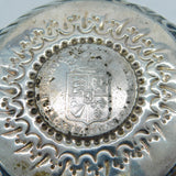 Victorian Sterling Silver William & Mary Coin Set Bowl Antique 1891 London