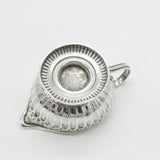 George II Sterling Silver Shilling Coin Set Cream Jug Antique c1750 London