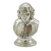Cast Sterling Silver Classical Composer Figure Bust Antique 1914 London Art Deco