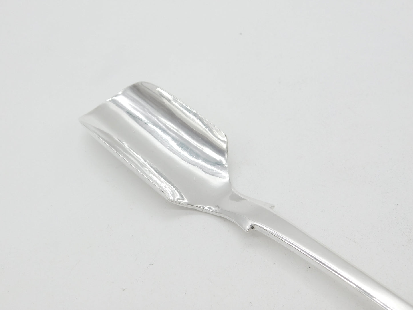 Victorian Sterling Silver Fiddle Pattern Stilton Scoop Spoon 1873 Sheffield