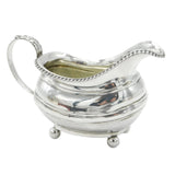 George III Sterling Silver Floral Cream Jug Antique 1798 London