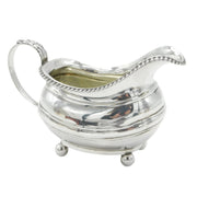 George III Sterling Silver Floral Cream Jug Antique 1798 London