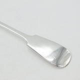 Victorian Sterling Silver Fiddle Pattern Stilton Scoop Spoon 1873 Sheffield