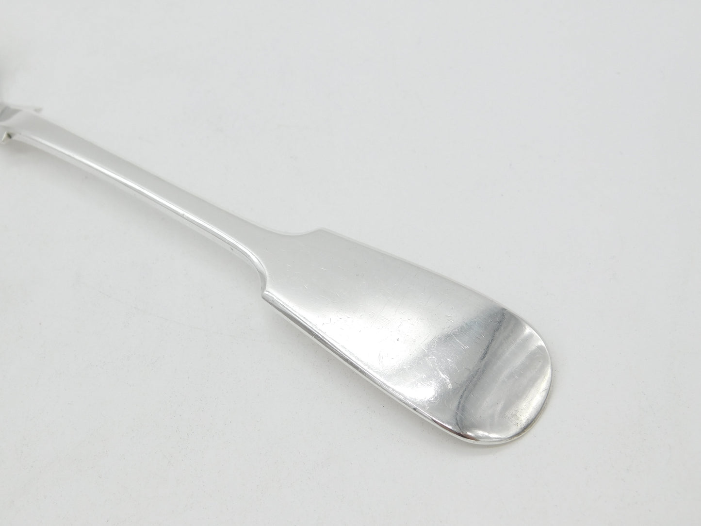 Victorian Sterling Silver Fiddle Pattern Stilton Scoop Spoon 1873 Sheffield