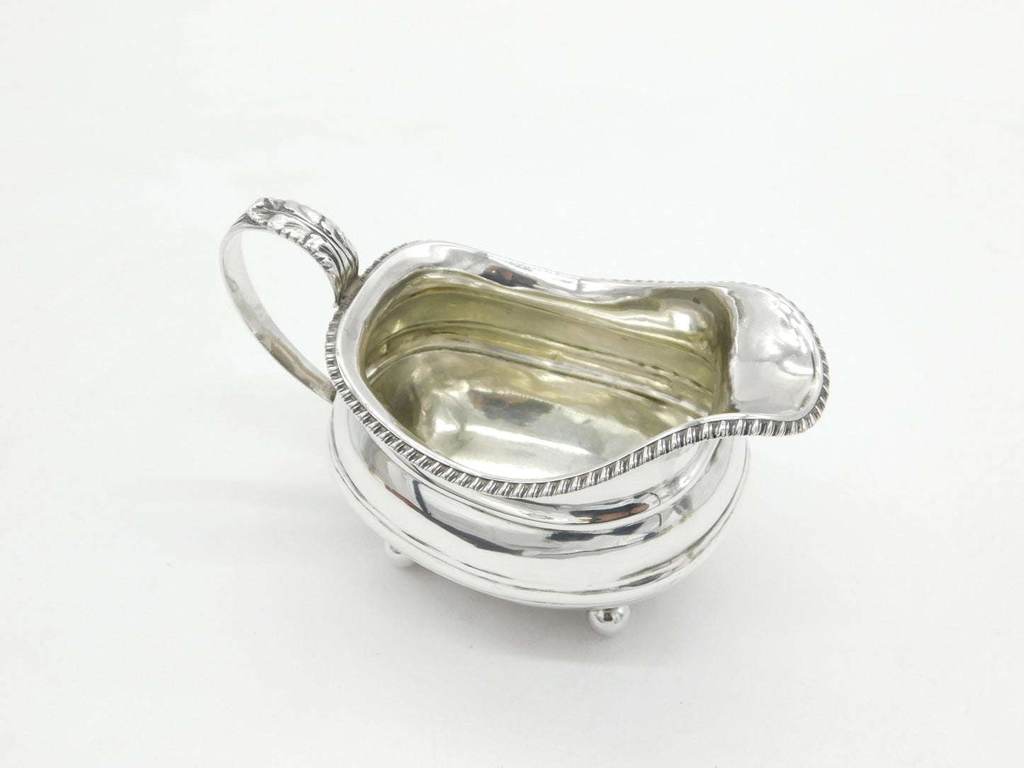 George III Sterling Silver Floral Cream Jug Antique 1798 London