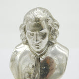 Cast Sterling Silver Classical Composer Figure Bust Antique 1914 London Art Deco