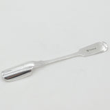 Victorian Sterling Silver Fiddle Pattern Stilton Scoop Spoon 1873 Sheffield