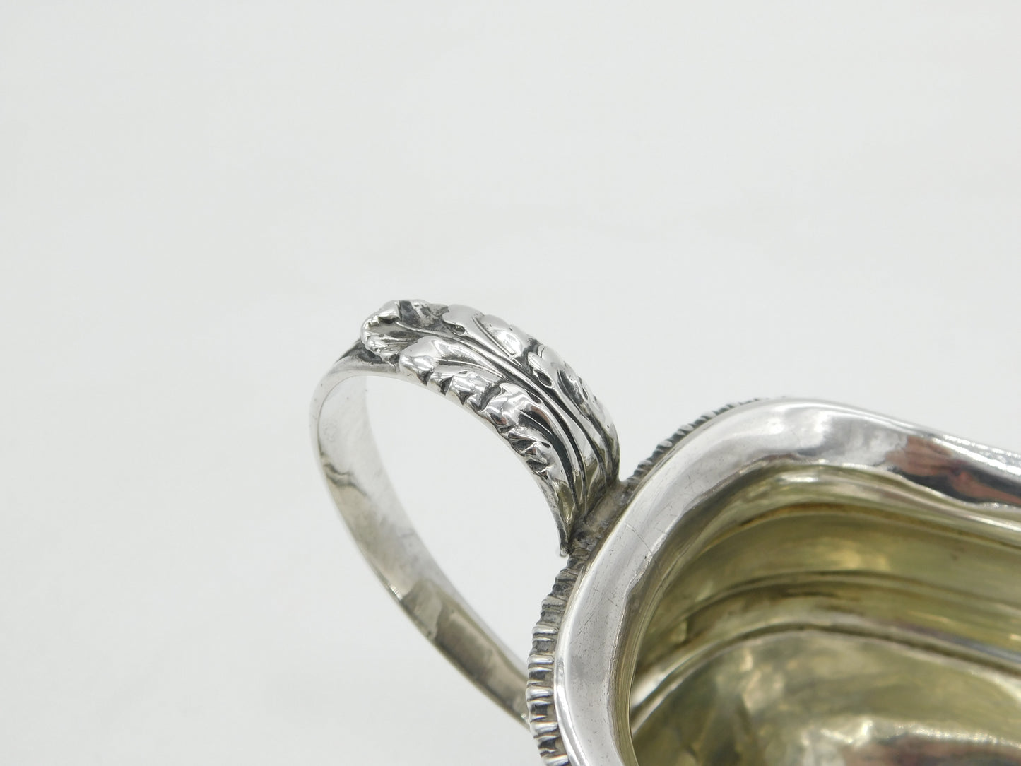 George III Sterling Silver Floral Cream Jug Antique 1798 London