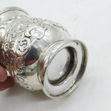 Victorian Scottish Sterling Silver Floral Beaker Cup Antique 1849 Edinburgh
