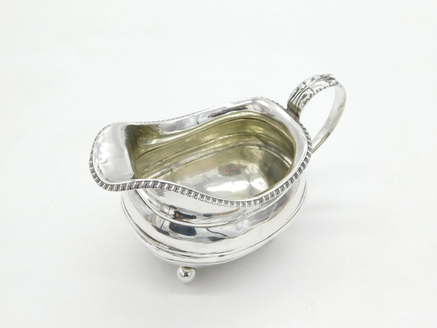 George III Sterling Silver Floral Cream Jug Antique 1798 London