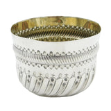 Victorian Sterling Silver Swirl Pattern Sugar Bowl Antique 1885 London