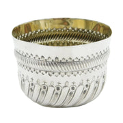 Victorian Sterling Silver Swirl Pattern Sugar Bowl Antique 1885 London