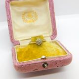 9ct Yellow Gold Diamond Floral Cluster Ring Vintage 1963 London