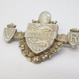 Victorian Sterling Silver Golden Jubilee Celebration Brooch Antique 1886 Bham