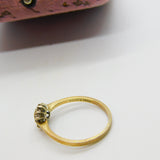 9ct Yellow Gold Diamond Floral Cluster Ring Vintage 1963 London