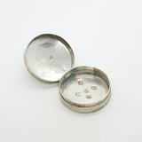 George III Sterling Silver Circular Patch Box Antique 1800 Birmingham