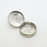 George III Sterling Silver Circular Patch Box Antique 1800 Birmingham