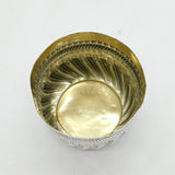 Victorian Sterling Silver Swirl Pattern Sugar Bowl Antique 1885 London