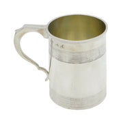 Victorian Sterling Silver Half Pint Lined Tankard Mug Antique 1865 London