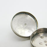 George III Sterling Silver Circular Patch Box Antique 1800 Birmingham