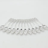 Victorian Scottish Set of 12 Sterling Silver Queens Pattern Teaspoons 1845 Edinburgh