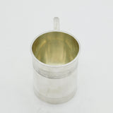 Victorian Sterling Silver Half Pint Lined Tankard Mug Antique 1865 London