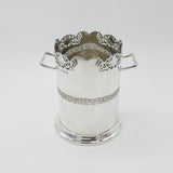 Large Sterling Silver Ornate Bottle Holder Antique 1931 Birmingham Art Deco