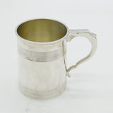 Victorian Sterling Silver Half Pint Lined Tankard Mug Antique 1865 London