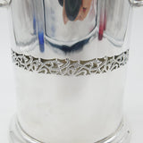 Large Sterling Silver Ornate Bottle Holder Antique 1931 Birmingham Art Deco
