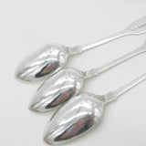 Victorian Scottish Set of 12 Sterling Silver Queens Pattern Teaspoons 1845 Edinburgh