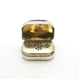George III Sterling Silver Small Floral Vinaigrette Antique 1806 Birmingham